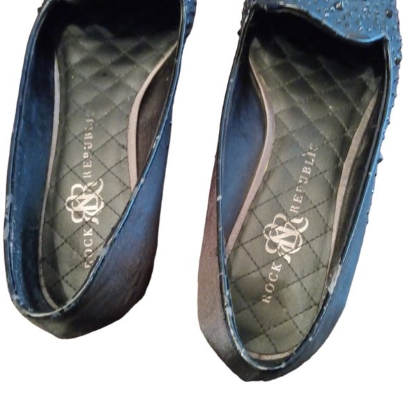 GUC | Rock & Republic Black Studded Flats | Size: 10 - Picture 6 of 14